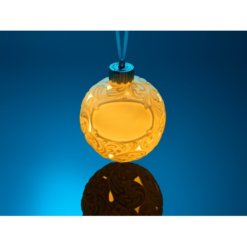 Шар новогодний с подсветкой и зоной для персонализации