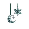 Елочные игрушки (Полумесяц+Снежинка) Авантюрин зеленый