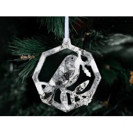 Елочные игрушки (Снегирь) Обсидиан