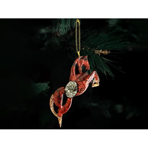 Елочные игрушки (Лошадь).Символы года Гранат