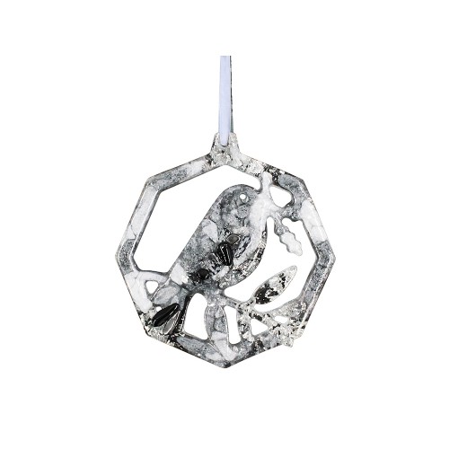 Елочные игрушки (Снегирь) Обсидиан