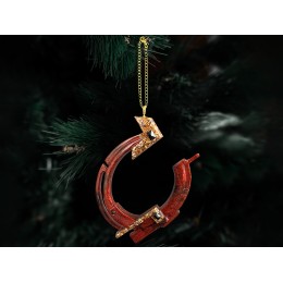 Елочные игрушки (Подкова).Символы года Гранат