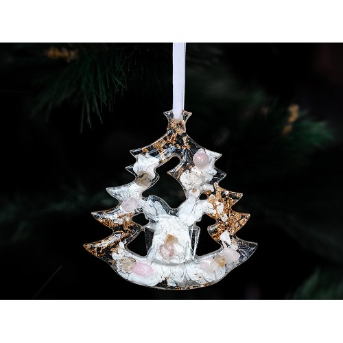 Елочные игрушки (Ель) Розовый кварц