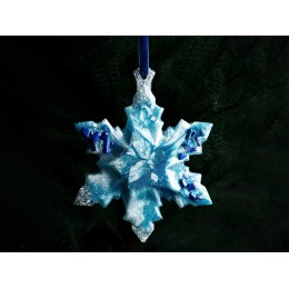 Елочные игрушки (Снежинка) Содалит