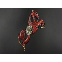 Елочные игрушки (Лошадь).Символы года Гранат