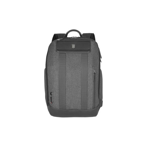 Рюкзак VICTORINOX Architecture Urban2 City Backpack 14'', серый, полиэстер / кожа, 30x19x42 см, 17 л