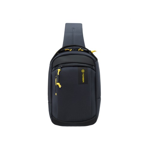 Рюкзак TORBER VOYAGE на одно плечо, серый, полиэстер 900D, 20х10х30 см, 5 л