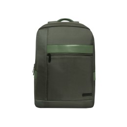 Рюкзак TORBER VECTOR с отделением для ноутбука 15,6", серо-зелёный, полиэстер 840D, 44 х 30 x 9,5 см