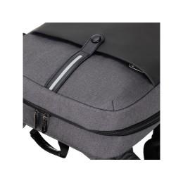 Рюкзак TORBER VECTOR с отделением для ноутбука 14,1", черный/серый, нейлон, 32 х 10 х 43 см, 13л