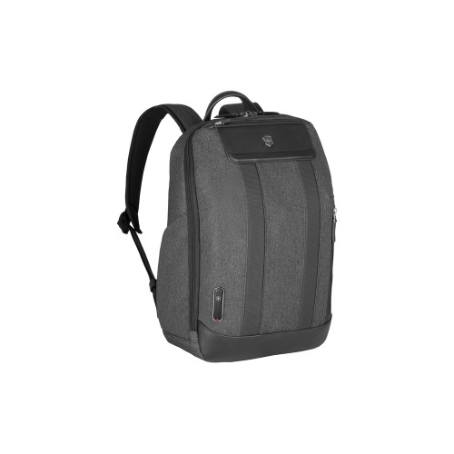 Рюкзак VICTORINOX Architecture Urban2 City Backpack 14'', серый, полиэстер / кожа, 30x19x42 см, 17 л