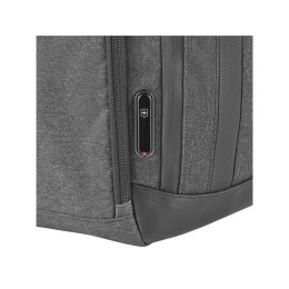 Рюкзак VICTORINOX Architecture Urban2 City Backpack 14'', серый, полиэстер / кожа, 30x19x42 см, 17 л
