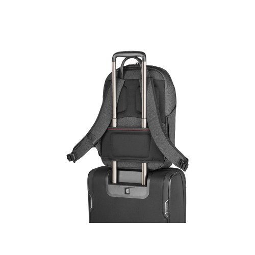 Рюкзак VICTORINOX Architecture Urban2 City Backpack 14'', серый, полиэстер / кожа, 30x19x42 см, 17 л