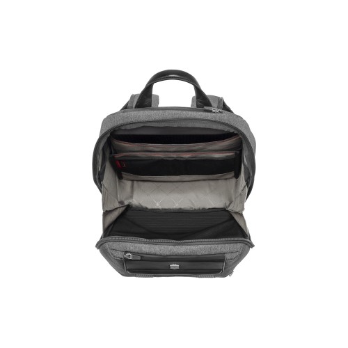 Рюкзак VICTORINOX Architecture Urban2 City Backpack 14'', серый, полиэстер / кожа, 30x19x42 см, 17 л