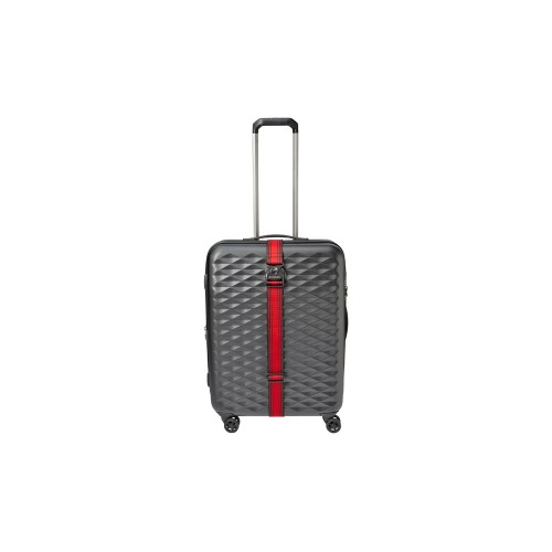 Ремень багажный WENGER, черный/красный, полиэстер, 101,5 x 1,4 x 5 см