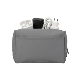 Органайзер для электроники и проводов из искусственной кожи "Sofit", серый