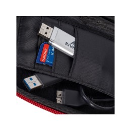 Чехол для жесткого диска из кожзама 9101, красный