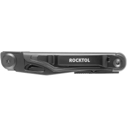 Нож-мультитул Rocktol 12 в 1, кожаный чехол, черный