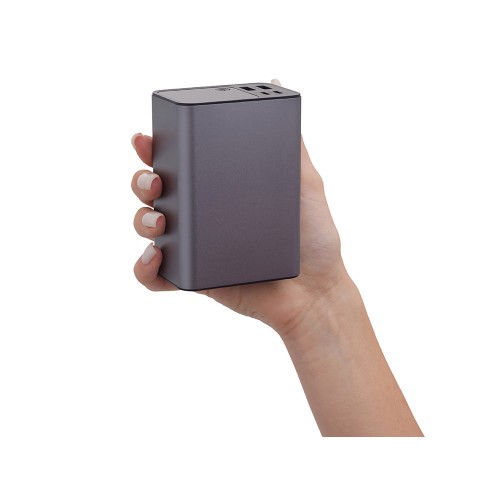 Внешний аккумулятор для ноутбуков «EpIQ», 100 Вт, 30000 mAh, темно-серый