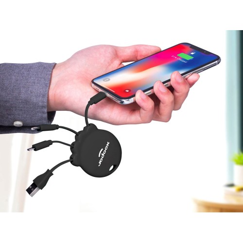 Портативное зарядное устройство «Octopus Booster», 1000 mAh, черный