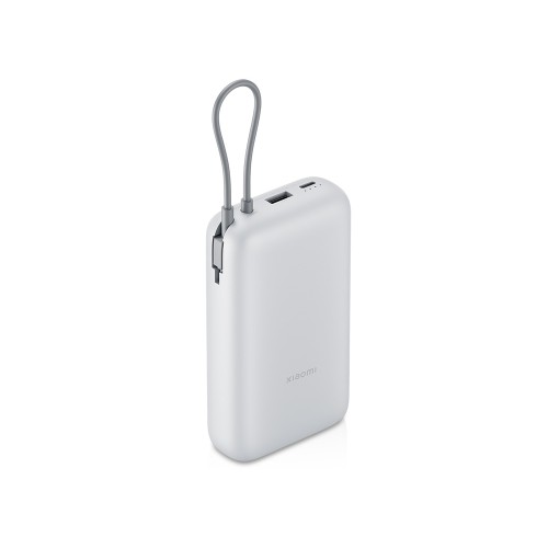 Внешний аккумулятор с встроенным кабелем Xiaomi Power Bank 20000mAh (Integrated Cable) GL Light Gray