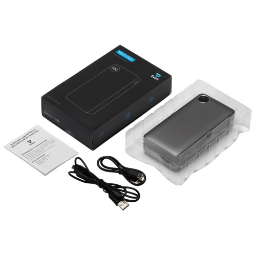 Внешний аккумулятор «Mild Pro» c быстрой зарядкой QC/PD, 20 000 mAh, серый