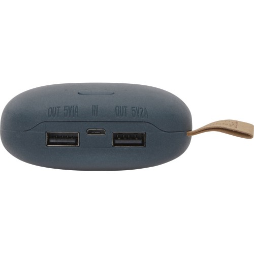 Внешний аккумулятор в форме камня «Stone», 10400 mAh, темно-серый