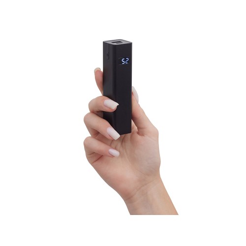 Внешний аккумулятор «Rail», 5000 mAh, черный