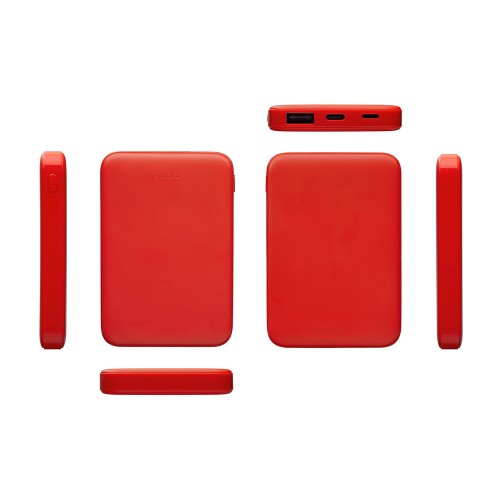 Внешний аккумулятор «Simp», 5000 мАч, красный