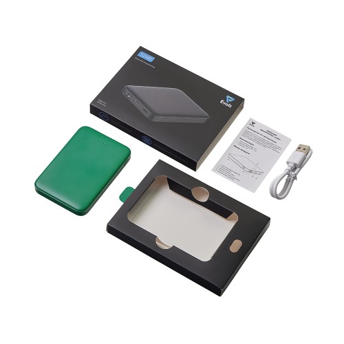 Внешний аккумулятор «Simp», 5000 мАч, зеленый