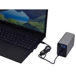 Внешний аккумулятор для ноутбуков «EpIQ», 100 Вт, 30000 mAh, темно-серый