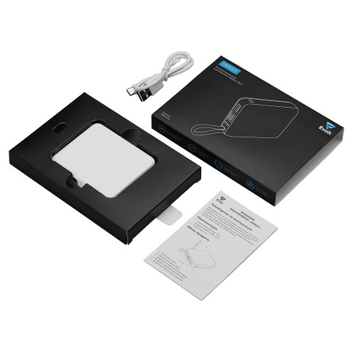 Внешний аккумулятор со встроенным кабелем USB-C «Дэнси», 5000 мАч, белый