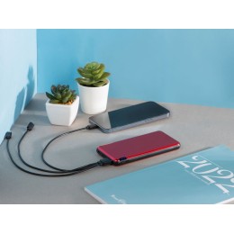 Внешний аккумулятор «Forge» v.2, металл, 10000mah, красный