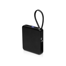 Внешний аккумулятор со встроенным кабелем USB-C «Дэнси», 5000 мАч, черный