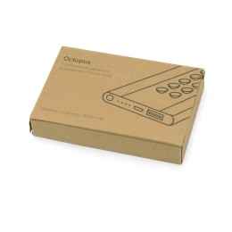 Портативное зарядное устройство "Octopus", серебристый