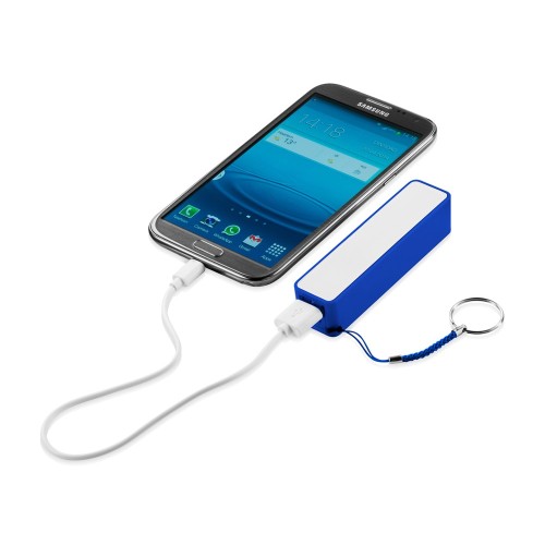 Портативное зарядное устройство "Jive", ярко-синий/белый