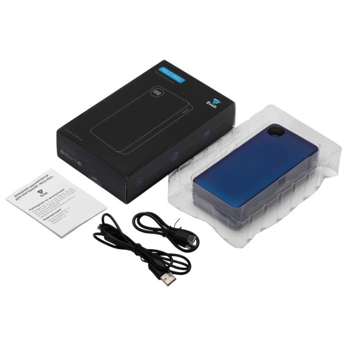 Внешний аккумулятор «Mild Pro» c быстрой зарядкой QC/PD, 20 000 mAh, синий