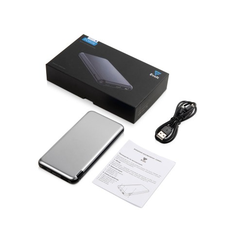 Внешний аккумулятор «Forge» v.2, металл, 10000mah, серебристый