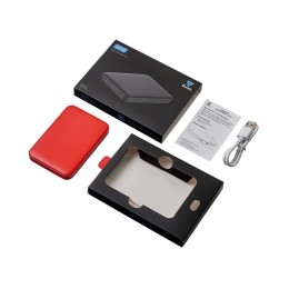 Внешний аккумулятор «Simp», 5000 мАч, красный