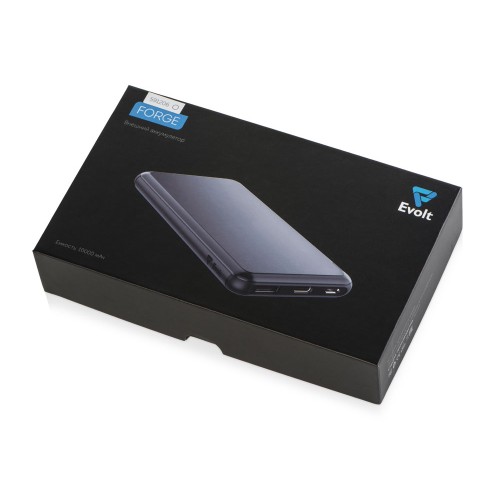 Внешний аккумулятор «Forge» v.2, металл, 10000mah, серебристый