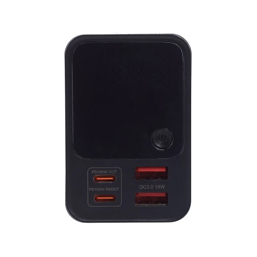 Внешний аккумулятор для ноутбуков «EpIQ», 100 Вт, 30000 mAh, темно-серый