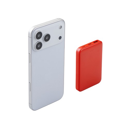 Внешний аккумулятор «Simp», 5000 мАч, красный