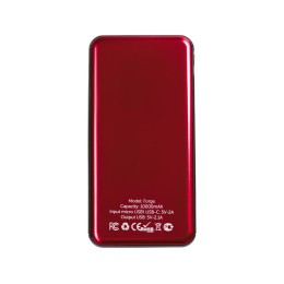 Внешний аккумулятор «Forge» v.2, металл, 10000mah, красный