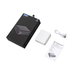 Внешний аккумулятор «Brick 10» с быстрой зарядкой QC/PD, 10000 мАч, белый