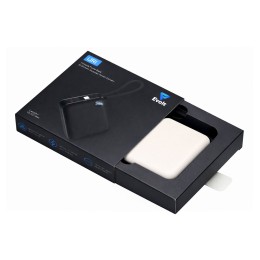 Внешний аккумулятор со встроенным кабелем «Liri», QC/PD, 10000 мАч, теплый белый