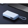 Внешний аккумулятор со встроенным кабелем Xiaomi 67W Power Bank 20000 (Integrated Cable) Ice Blue