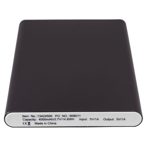 Портативное зарядное устройство "Pep" 4000 mAh, черный