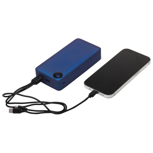 Внешний аккумулятор «Mild Pro» c быстрой зарядкой QC/PD, 20 000 mAh, синий