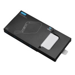 Внешний аккумулятор со встроенным кабелем USB-C «Дэнси», 5000 мАч, белый