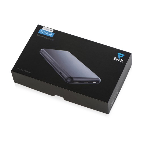 Внешний аккумулятор «Forge» v.2, металл, 10000mah, серый