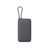 Внешний аккумулятор с встроенным кабелем Xiaomi Power Bank 20000mAh (Integrated Cable) GL Dark Gray
